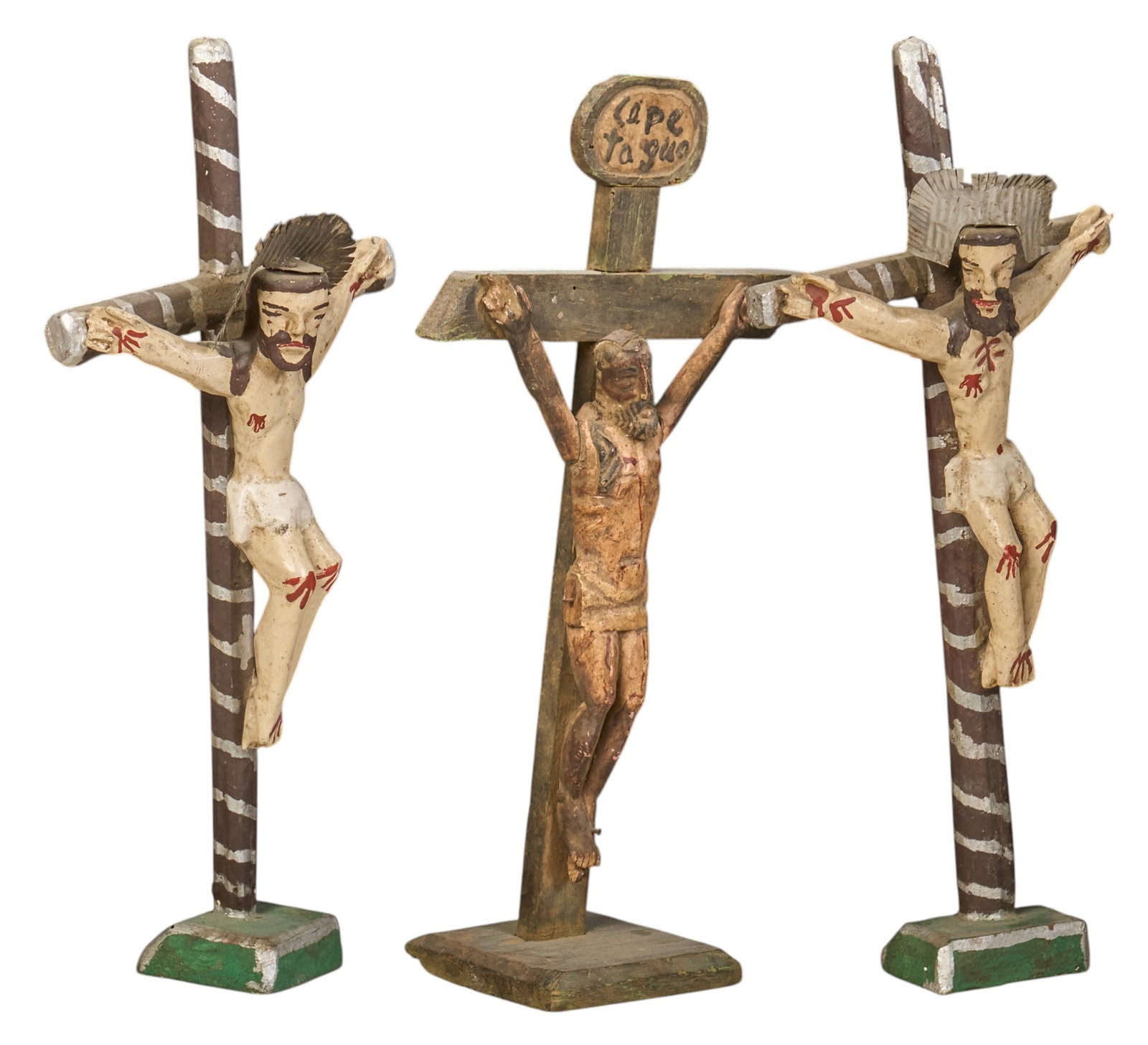 (3) Antique Crucifixes (1 of 3)