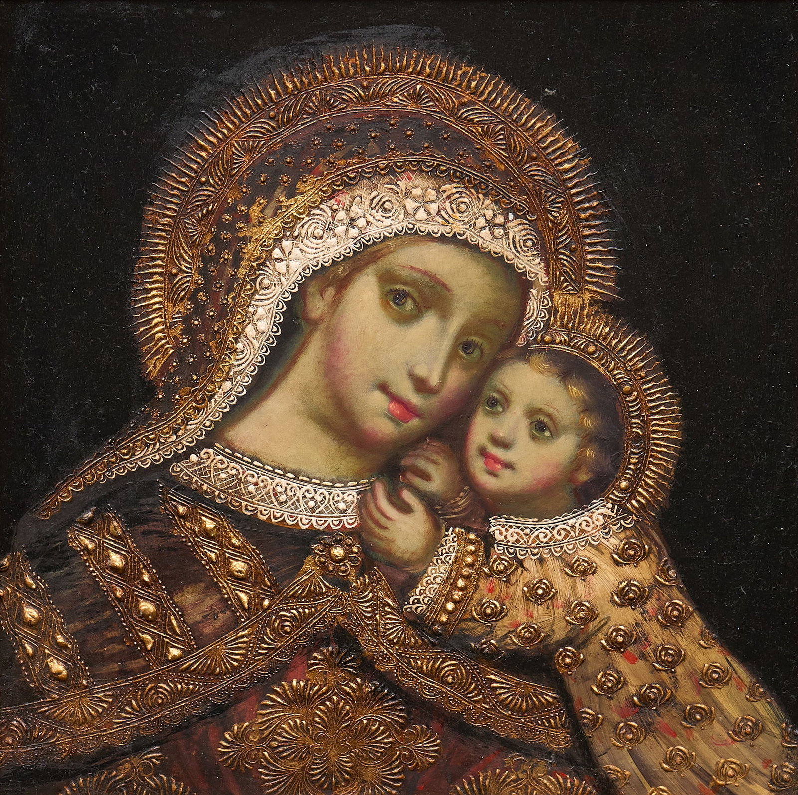 Cuzco School, Mary and Jesus (1 of 3)