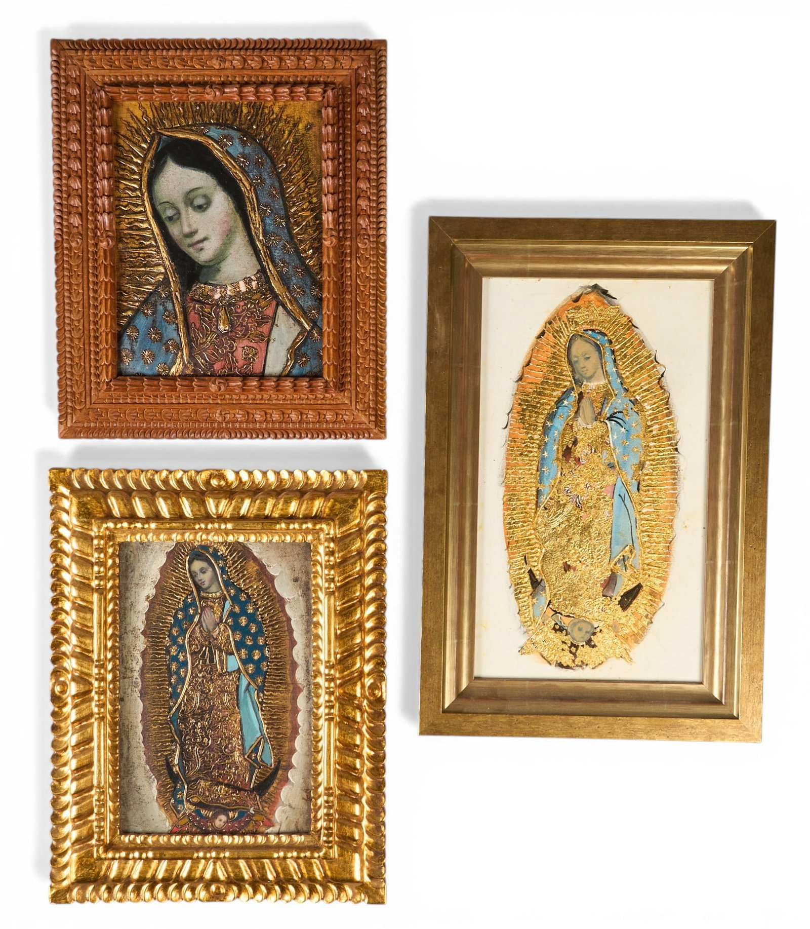 (3) Framed Virgin Mary Paintings (1 of 6)
