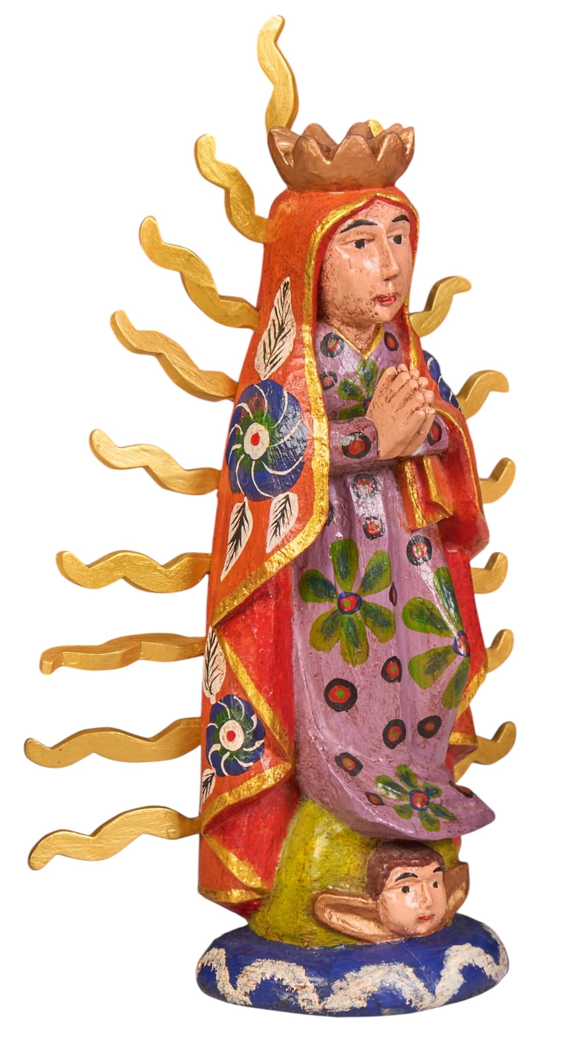 Virgen de Guadalupe Folk Art Sculpture (1 of 3)