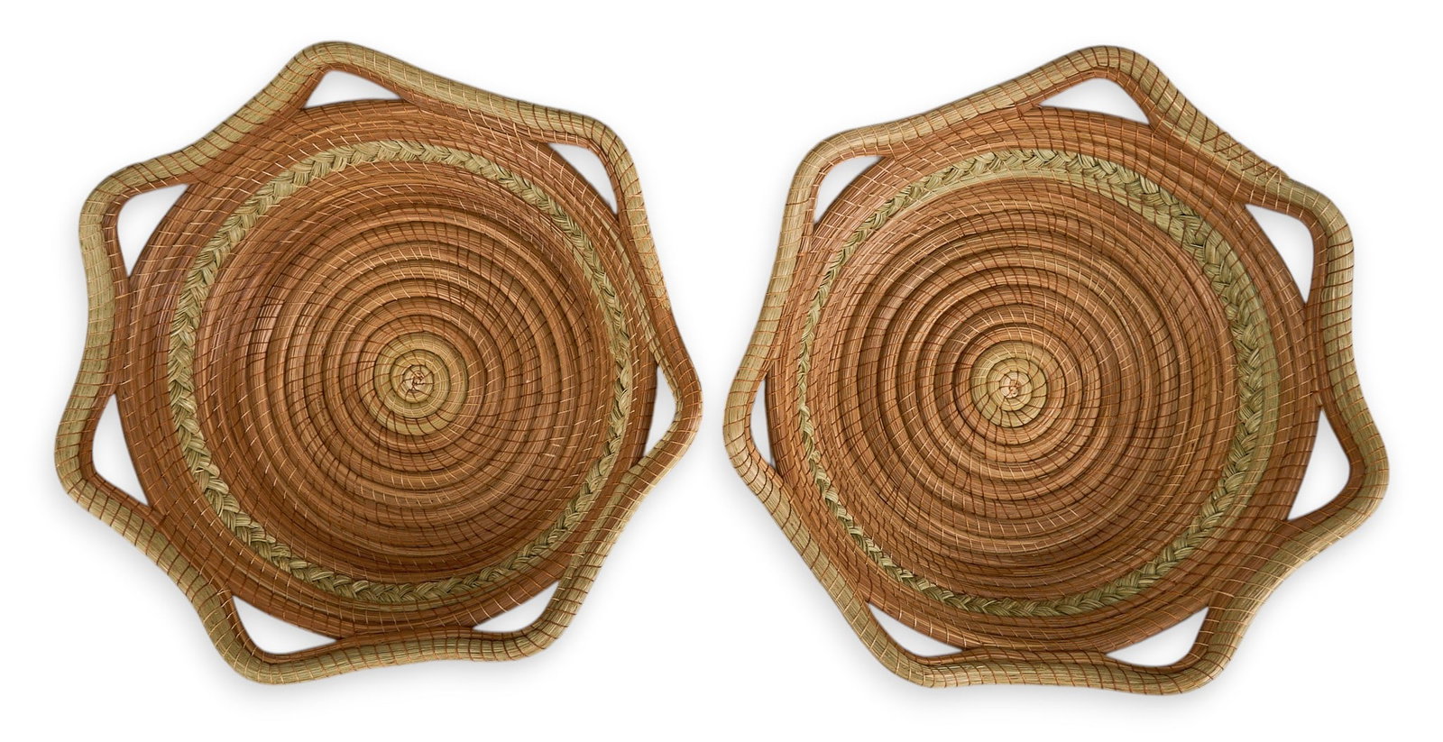 Pair of Woven Michoacan Baskets (1 of 4)