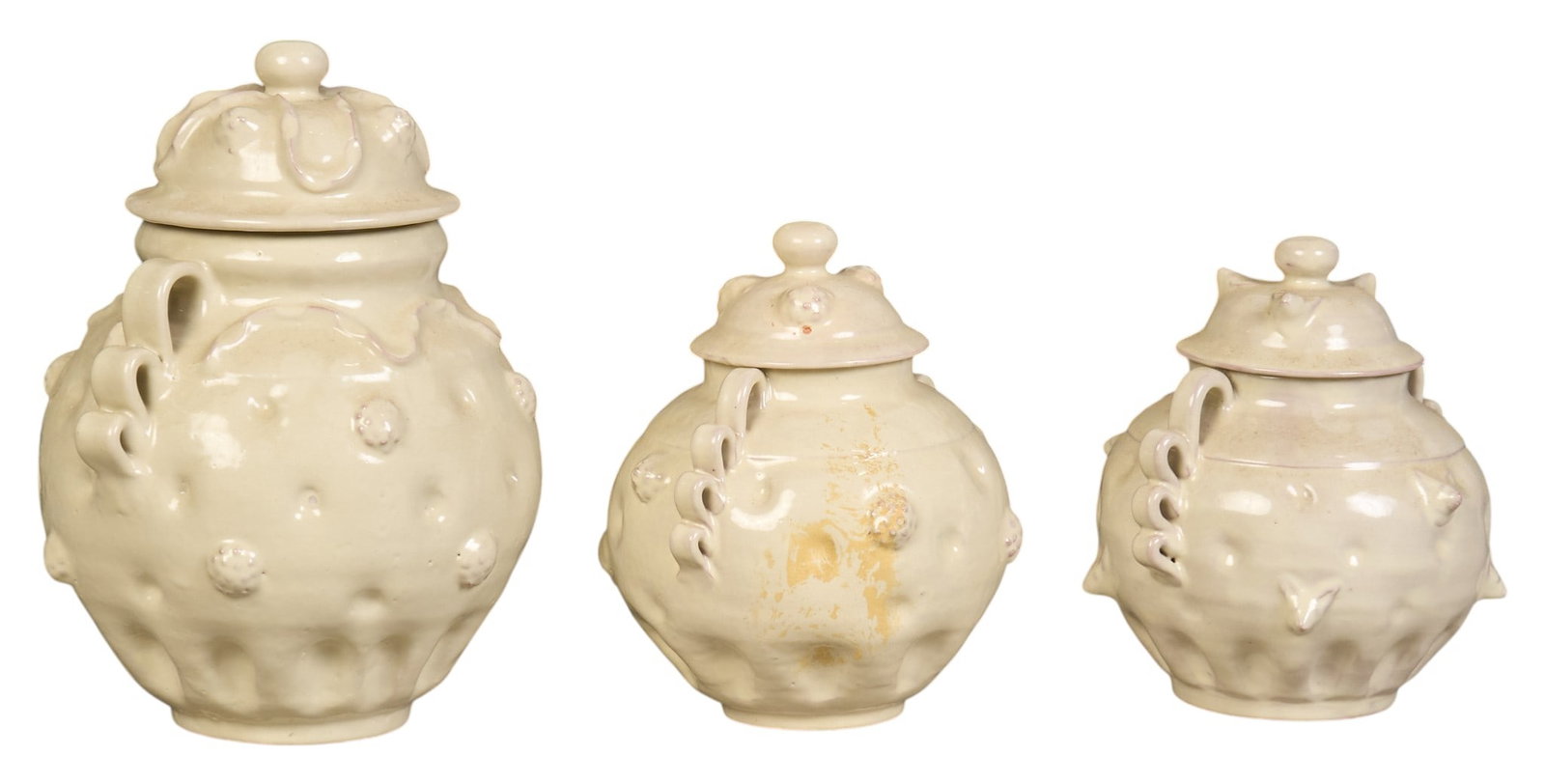 Gorky Gonzales, (3) Ceramic Jars (1 of 3)