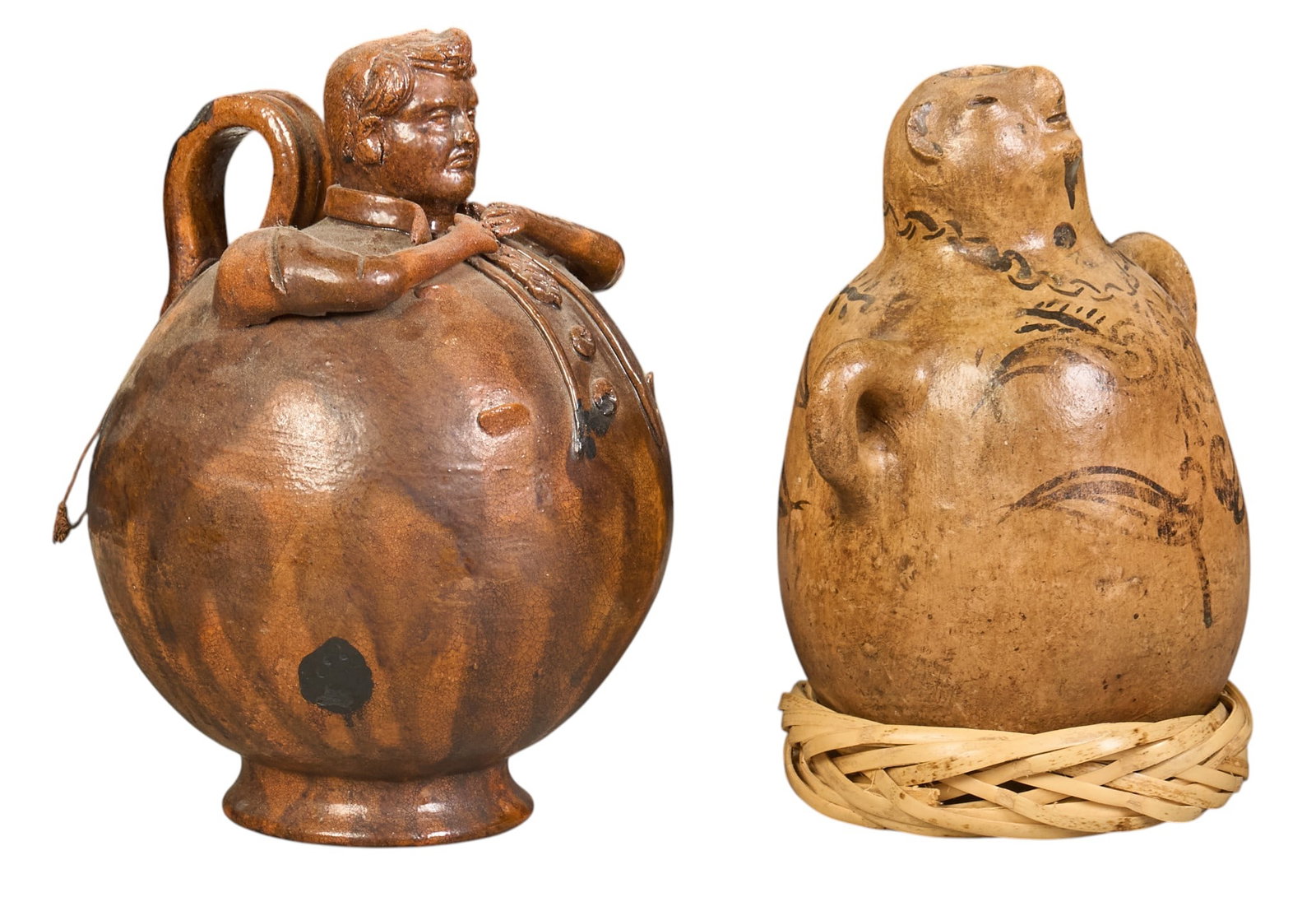 (2) Vintage Portrait Pitchers (1 of 3)