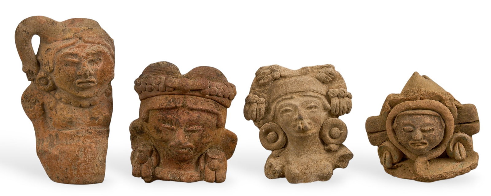 (4) Pre-Columbian Style Ceramic Fragments (1 of 3)