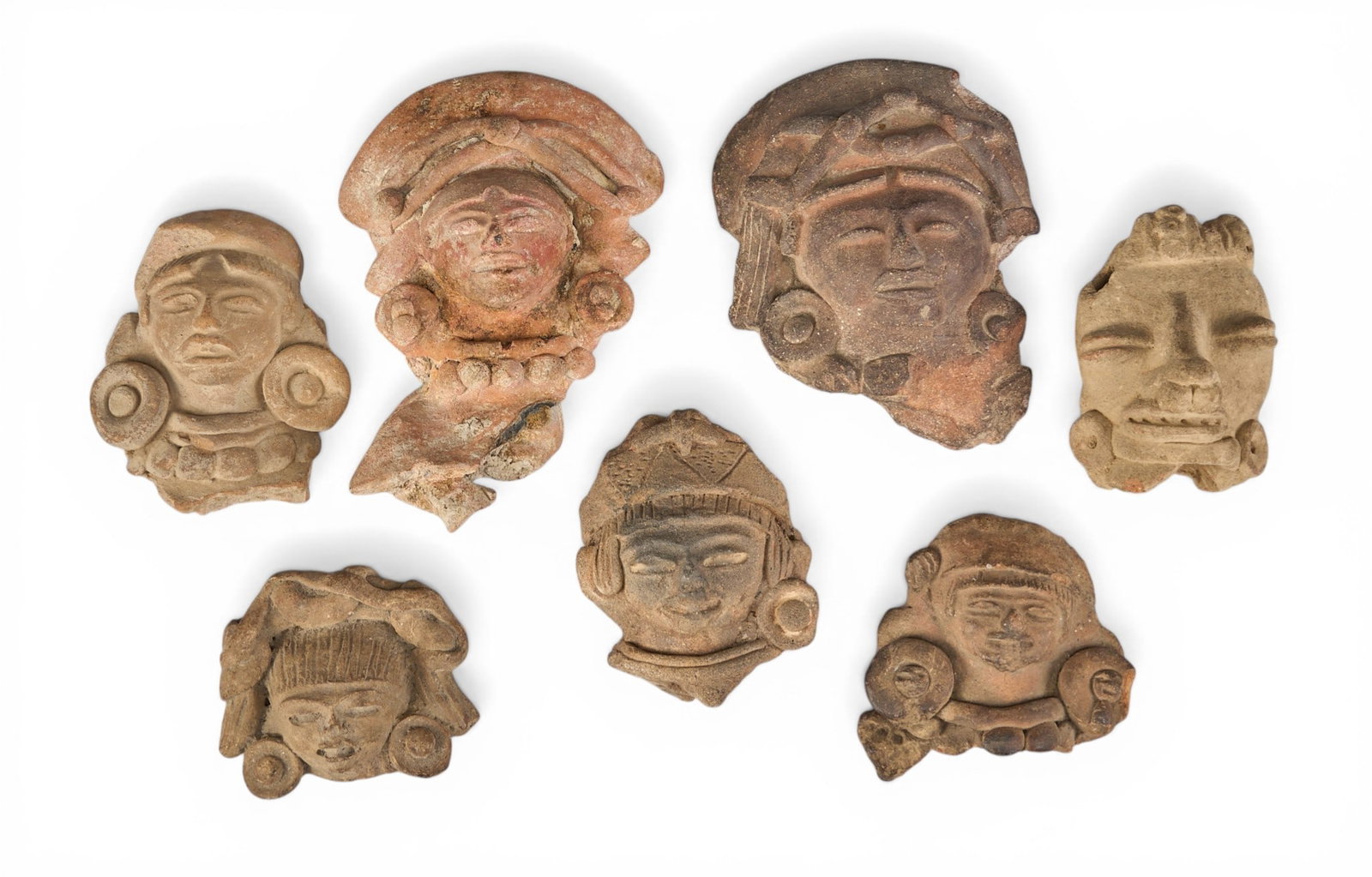 (7) Pre-Columbian Style Ceramic Fragments (1 of 6)