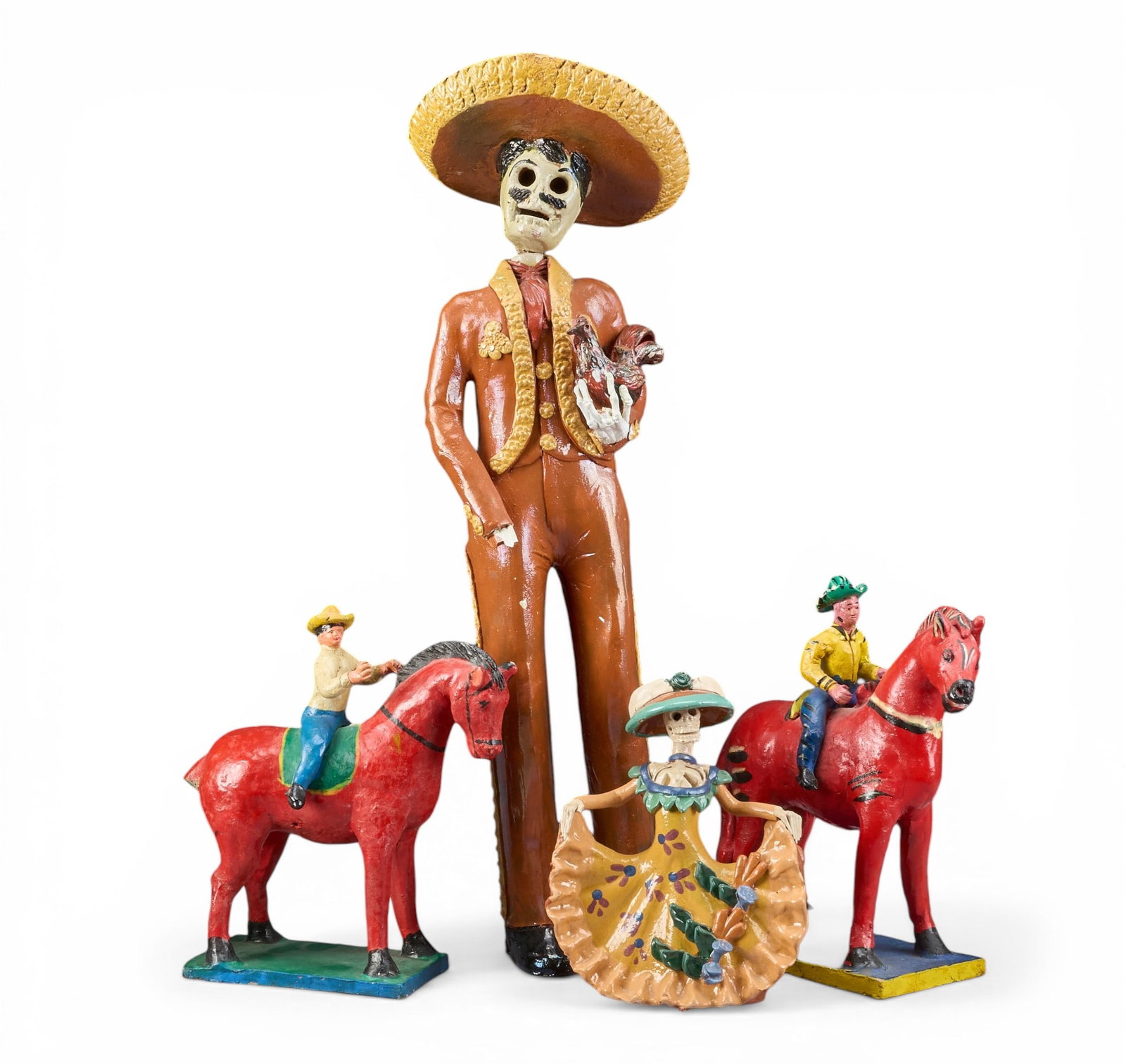 (4) Mexican Folk Art Figures (1 of 6)