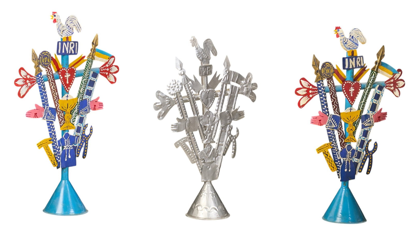 (3) Passions of Christ Metal Crosses (1 of 3)