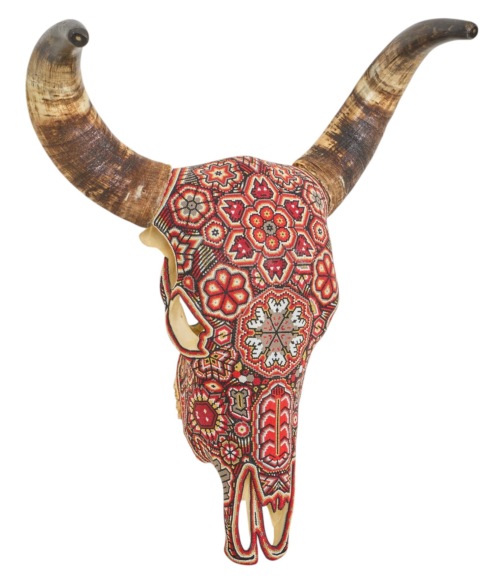 Huichol Beaded Steer Skull (1 of 5)