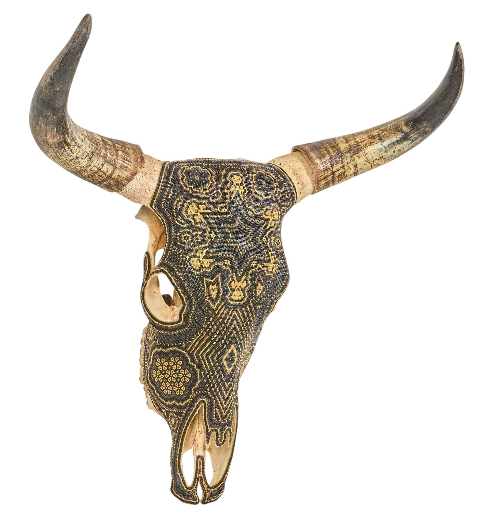 Huichol Beaded Steer Skull (1 of 5)