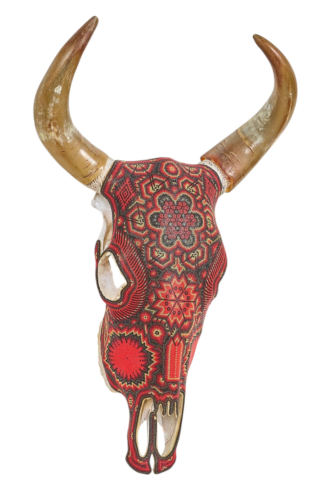 Huichol Beaded Steer Skull (1 of 5)