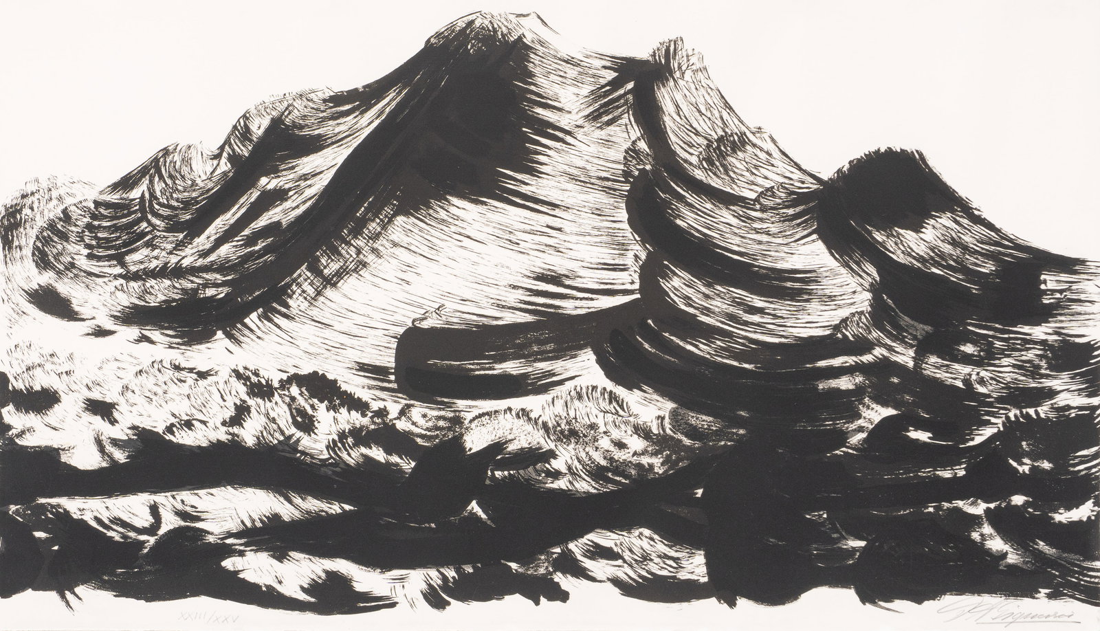 David Alfaro Siqueiros, Lithograph: David Alfaro Siqueiros (Mexico / California, 1896-1974), limited edition lithograph from his series illustrating "Poems From the Canto General" by Pablo Neruda (Chile, 1904-1973), signed and