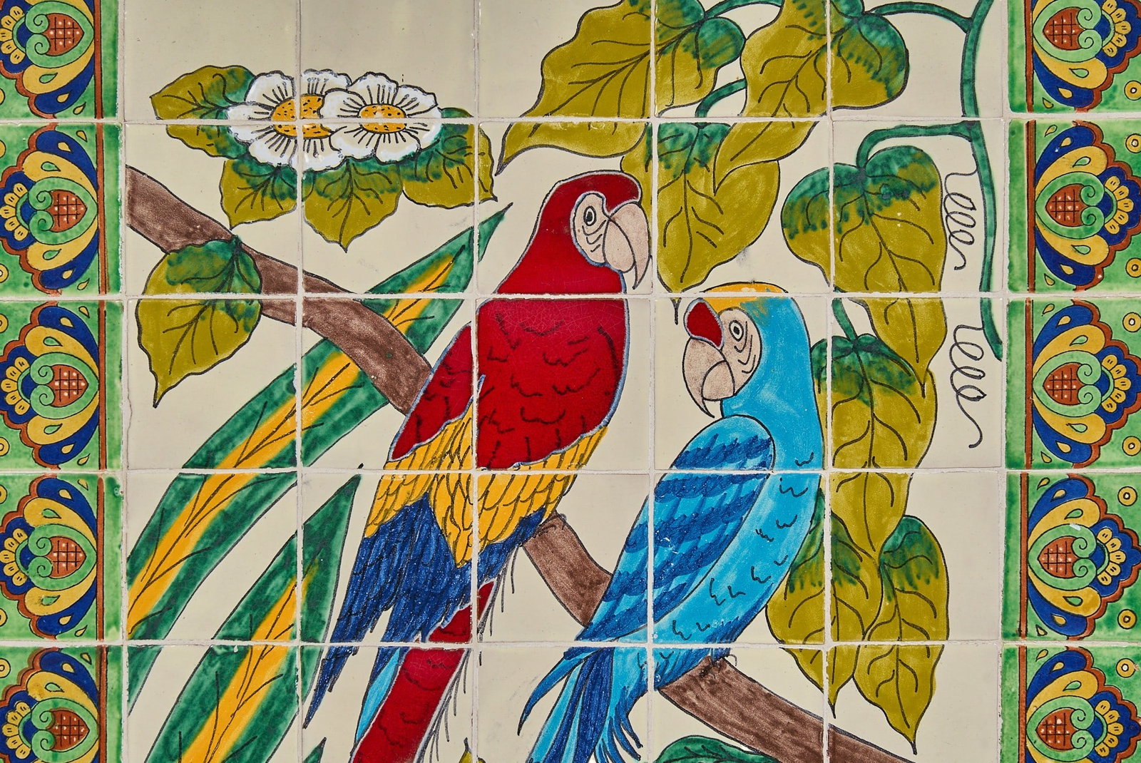 Parrots Tile Panel - 3