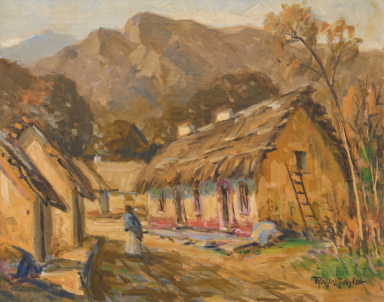 Rolla Sims Taylor, Village in Mexico (1 of 4)