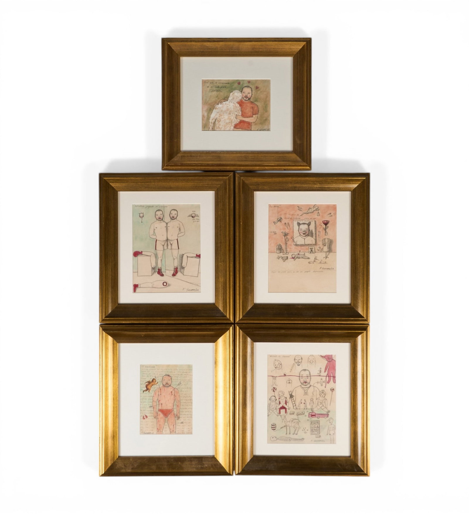 (5) Framed F. Guevara Prints (1 of 3)