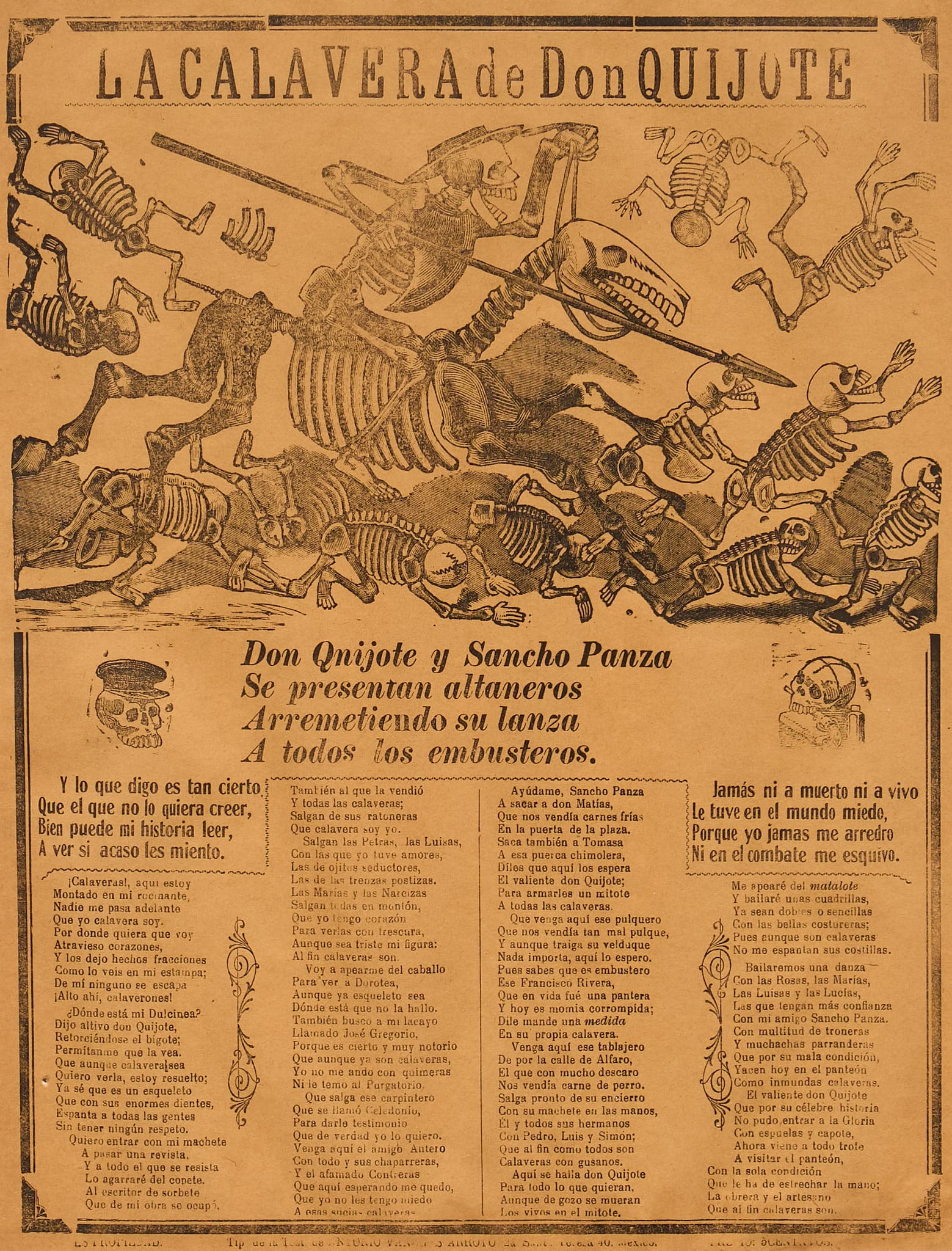 "La Calavera de Don Quijote", ca. 1910 (1 of 4)