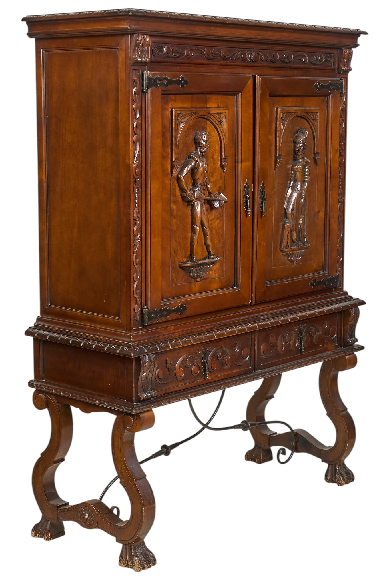 Spanish Revival China Cabinet (1 of 4)