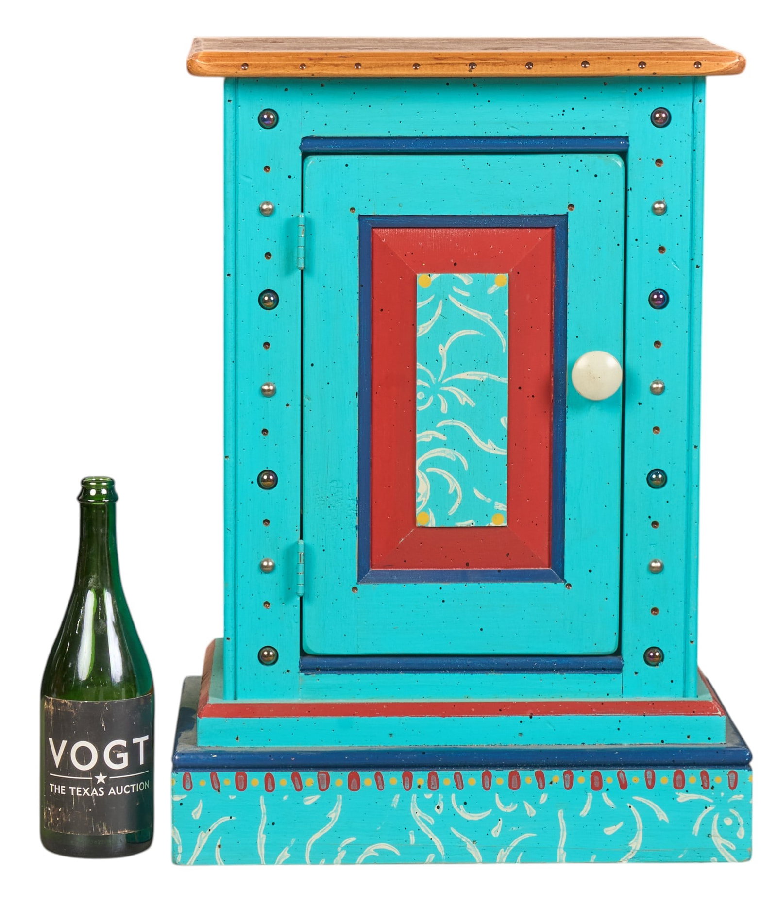 Folk Art Side Table - 2