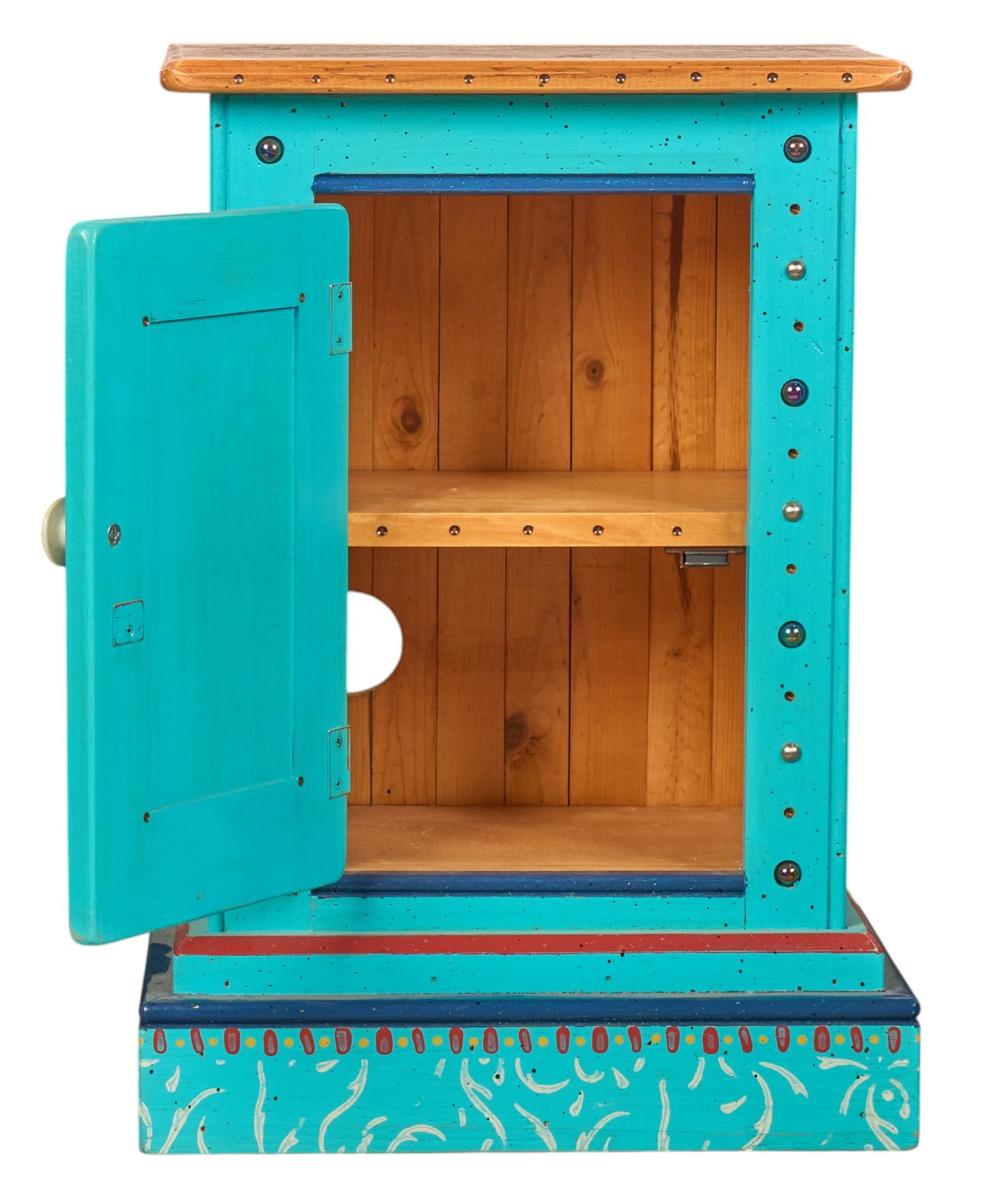 Folk Art Side Table - 3