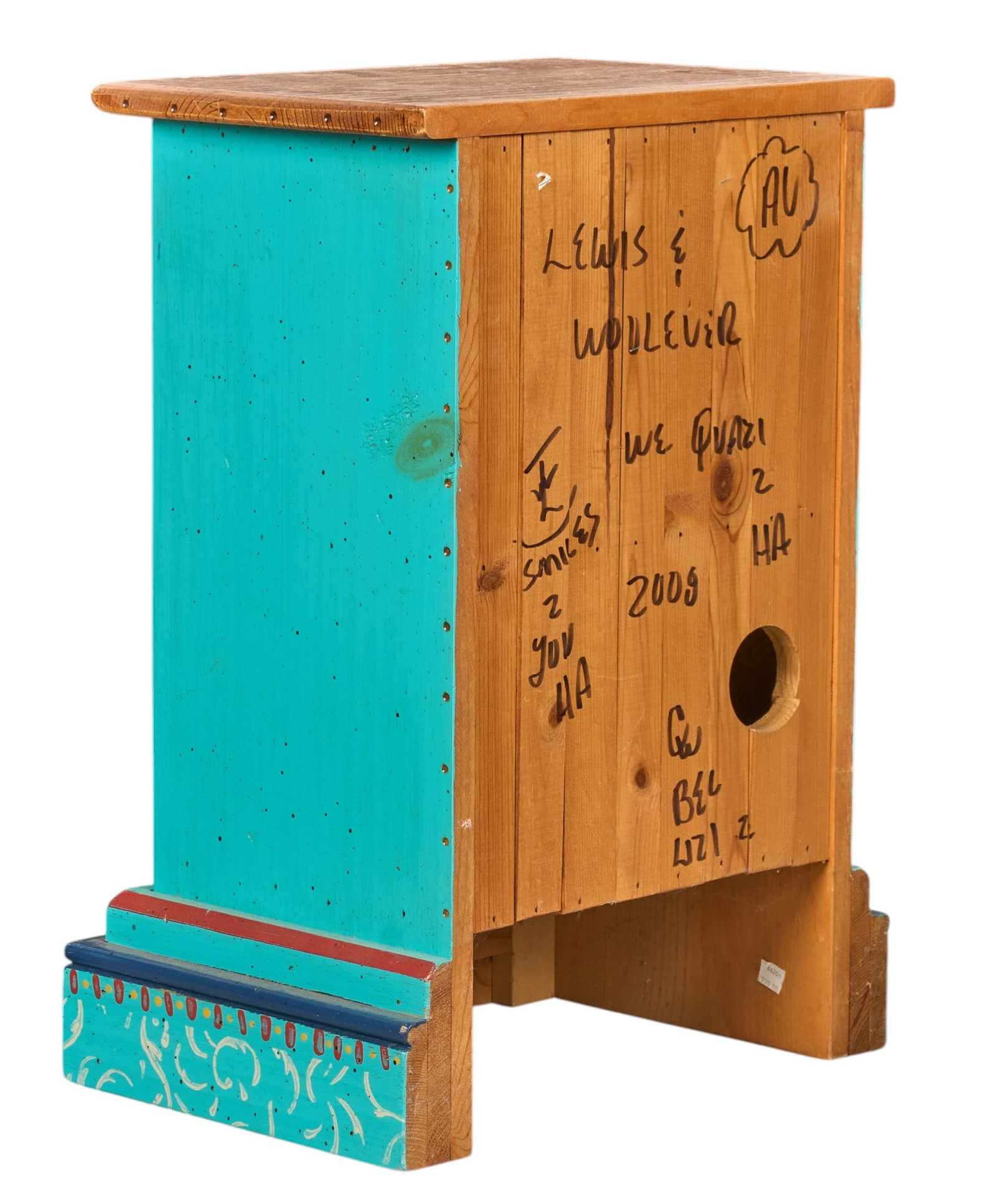 Folk Art Side Table - 4