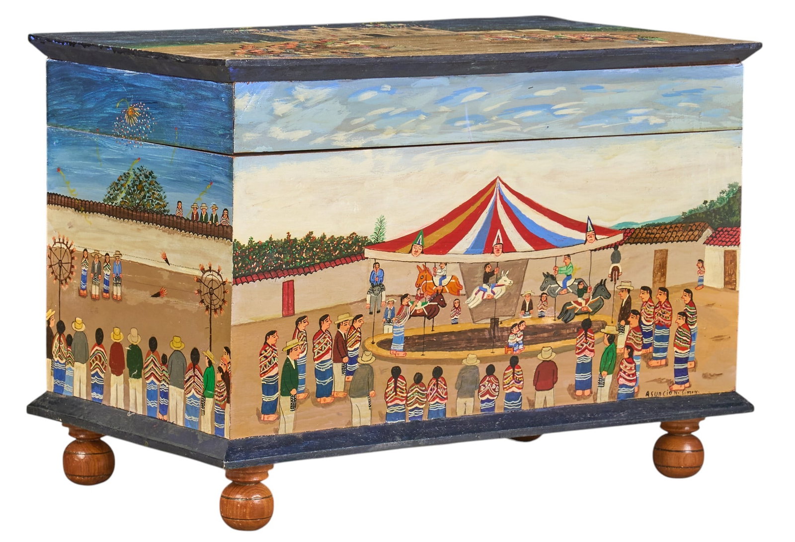 Painted Guatemalan Trunk (1 of 6)