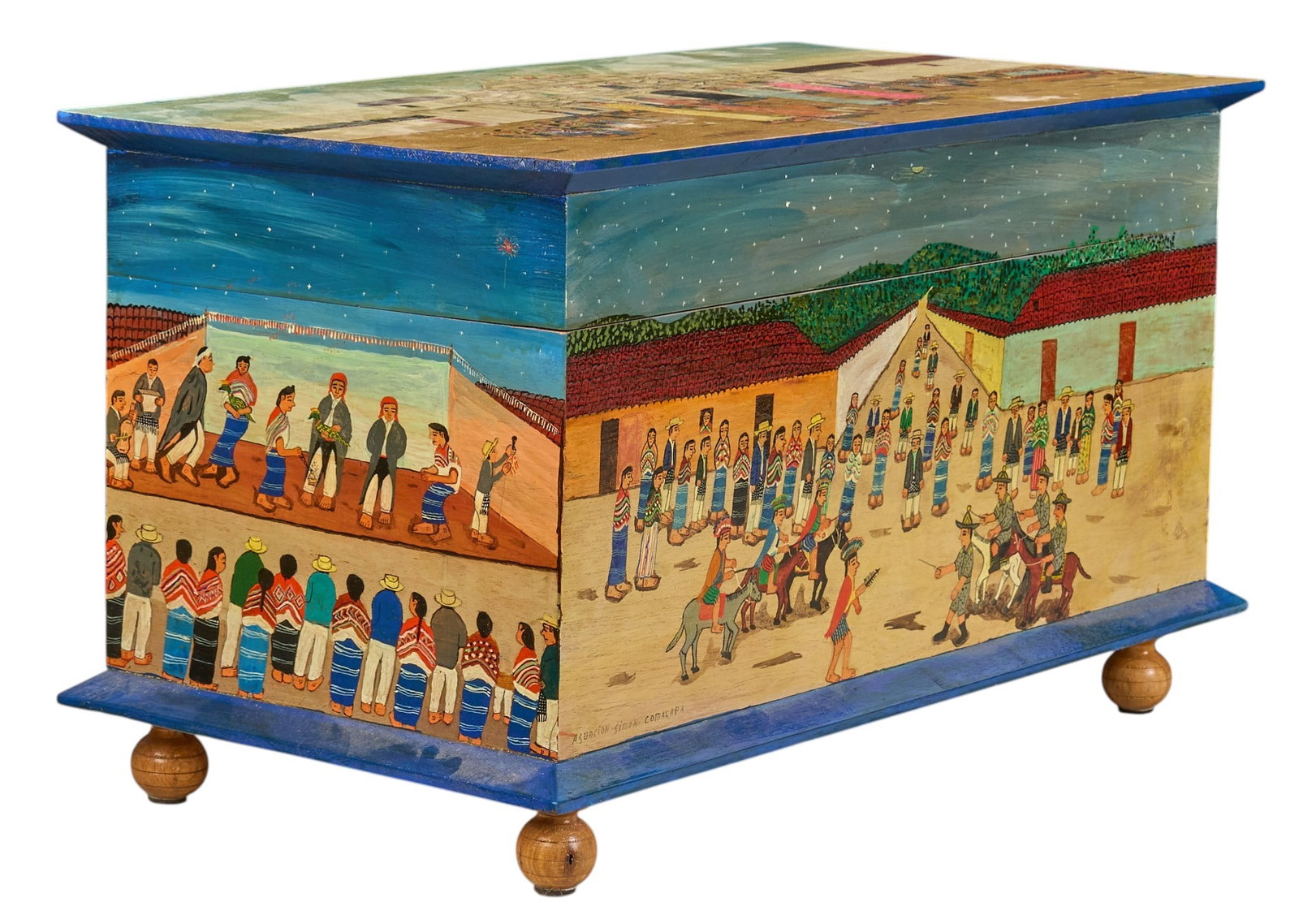 Painted Guatemalan Trunk (1 of 6)