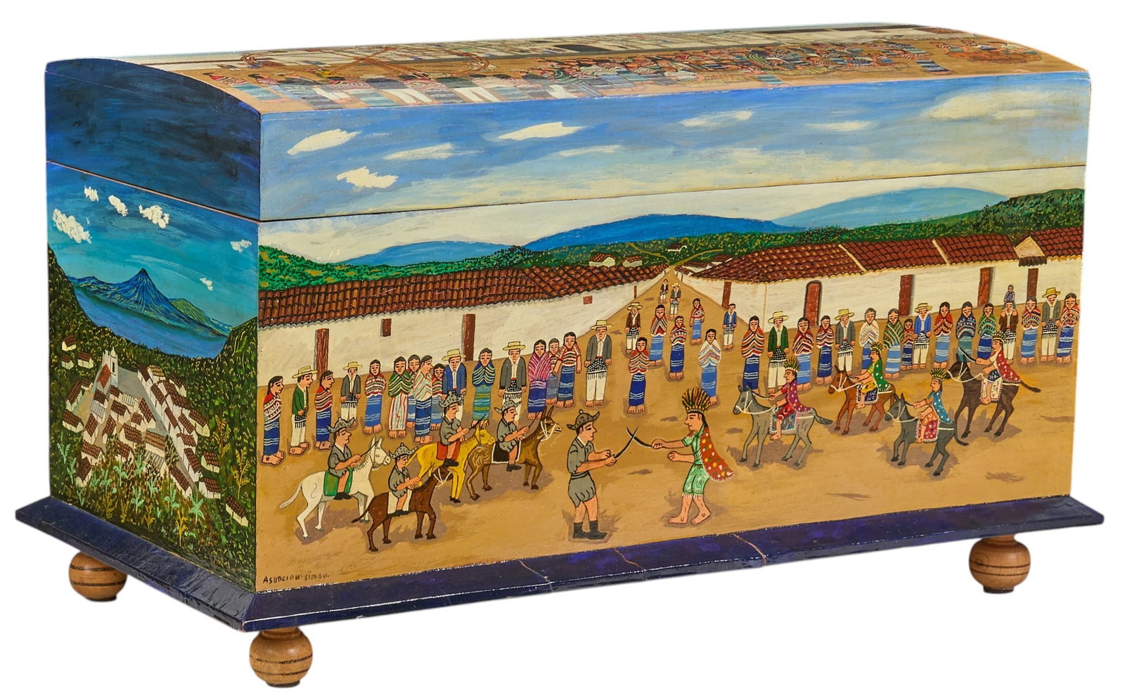 Painted Guatemalan Trunk (1 of 6)