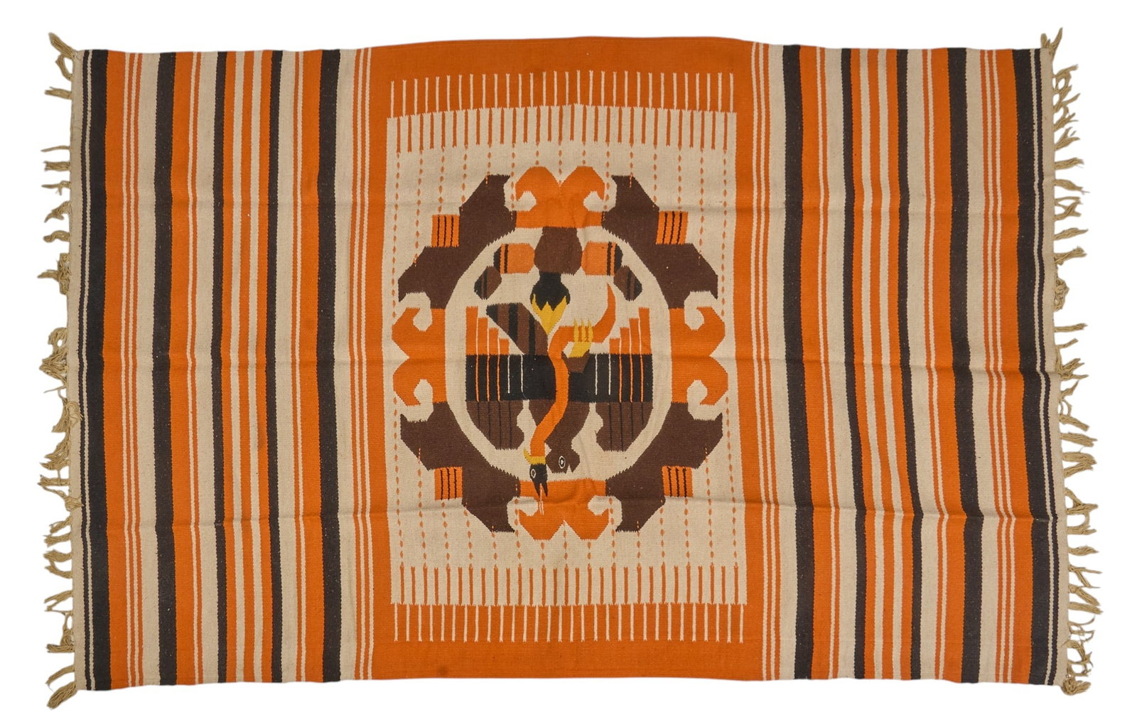 Vintage Mexican Saltillo Serape (1 of 3)