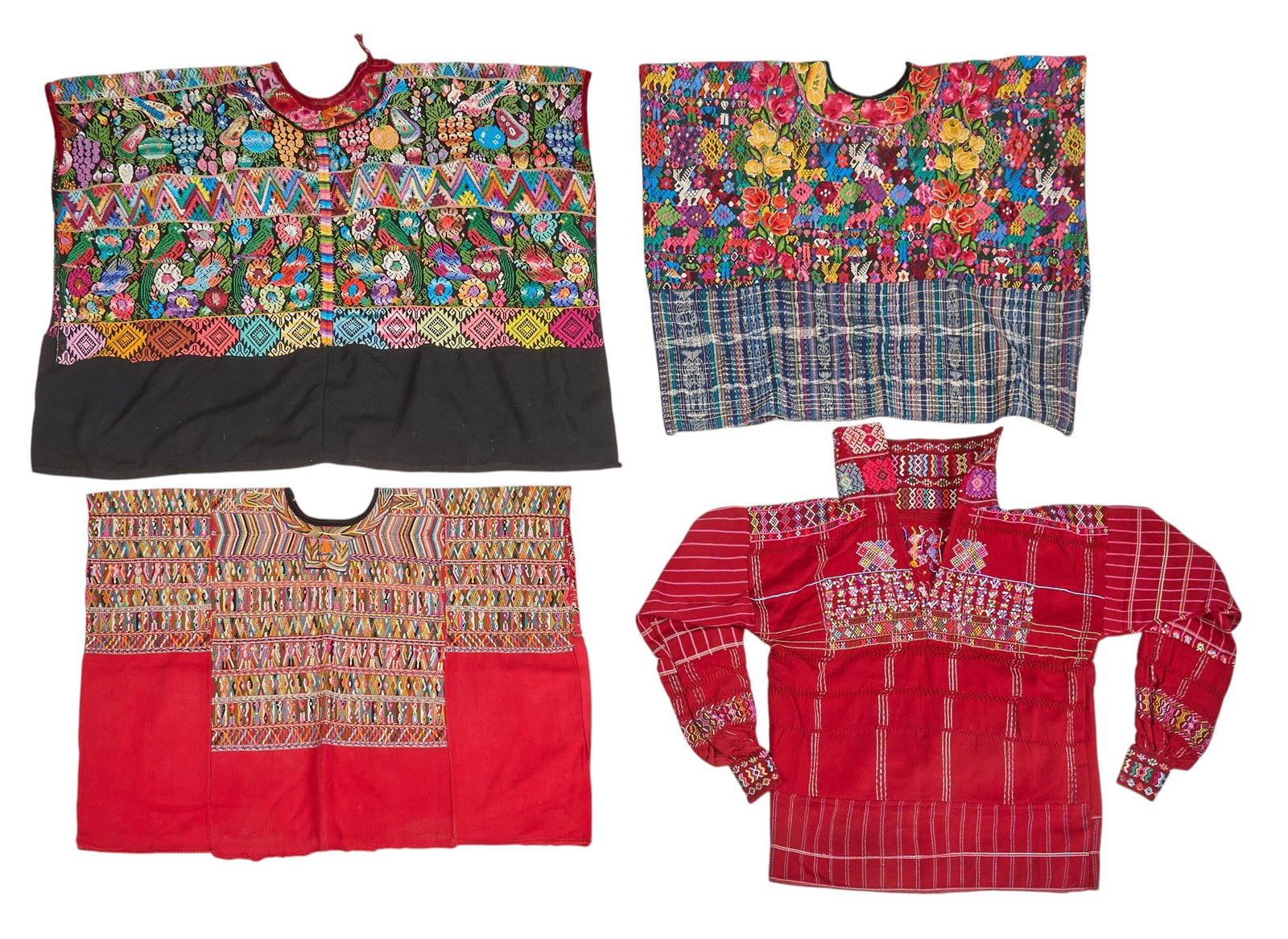 (4) Embroidered Guatemalan Huipils and Jacket (1 of 4)