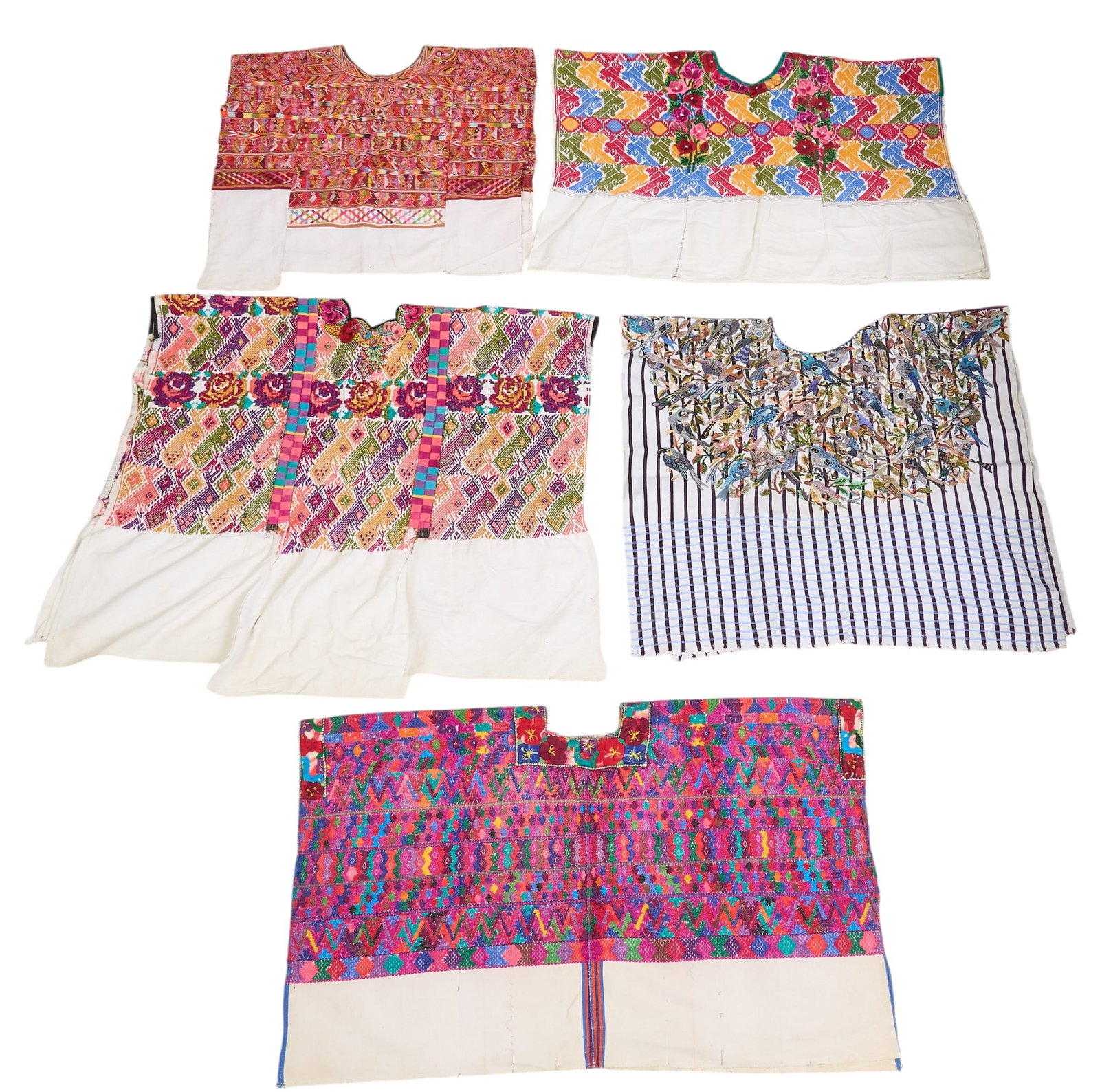 (5) Embroidered Guatemalan Huipils (1 of 11)