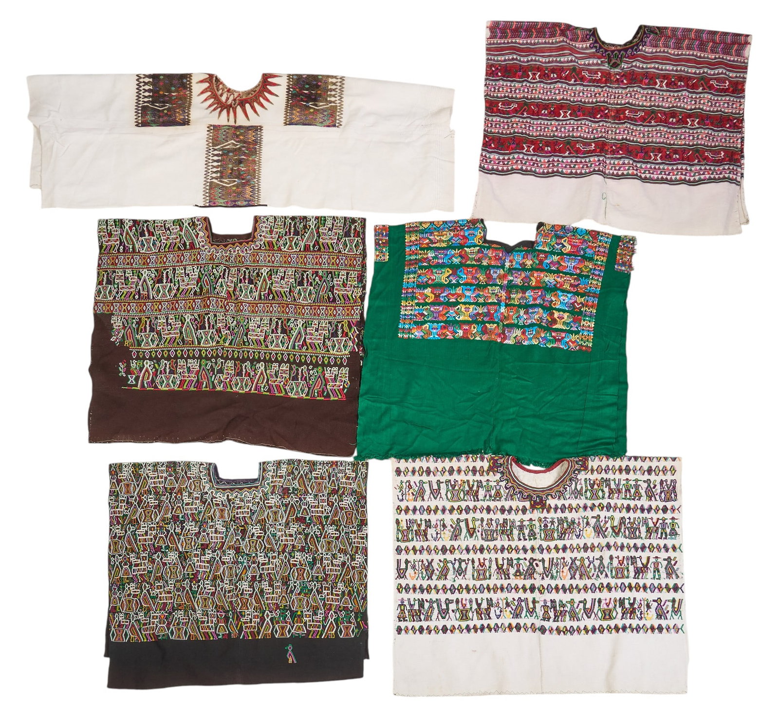(6) Embroidered Guatemalan Huipils (1 of 7)