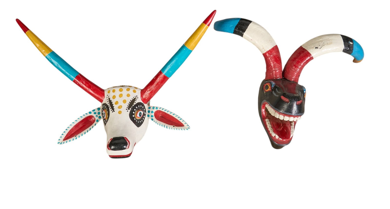 Pair of Mexican Alebrije Dance Masks (1 of 4)