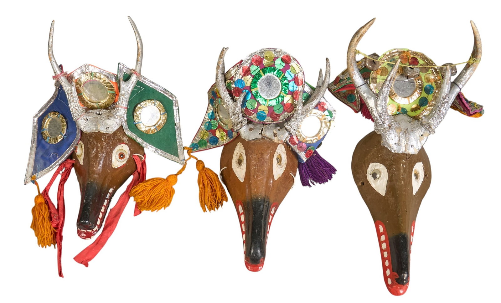 (3) Vintage Guatemalan Masks (1 of 4)