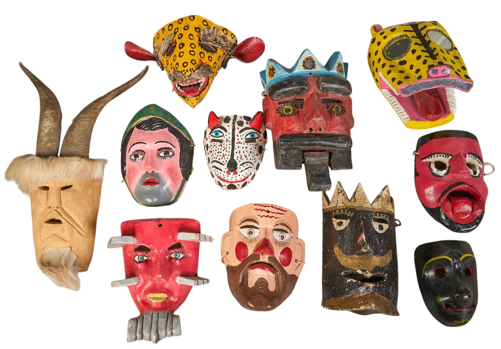 (11) Folk Art Masks (1 of 2)