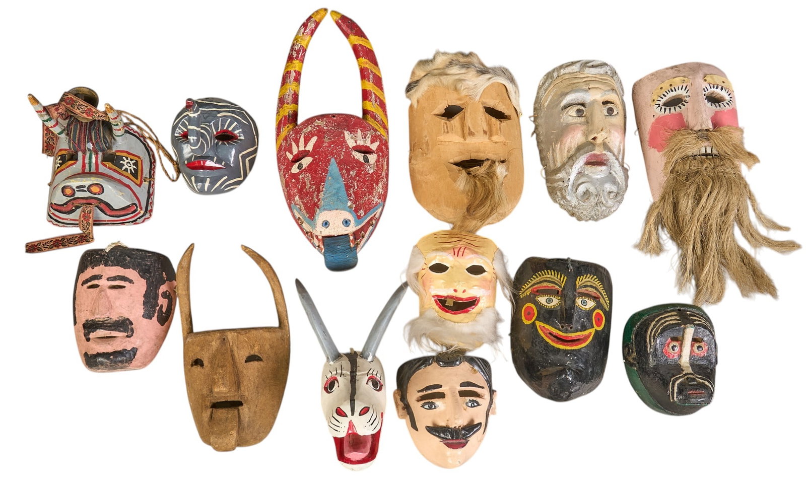 (13) Folk Art Dance Masks (1 of 4)
