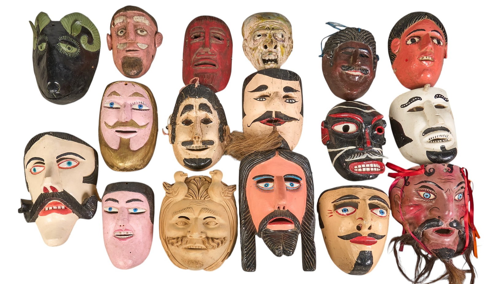 (17) Folk Art Dance Masks (1 of 5)