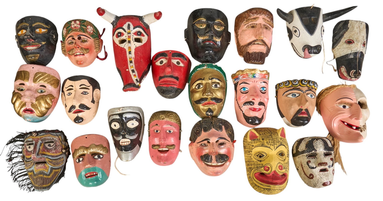 (21) Folk Art Dance Masks (1 of 4)