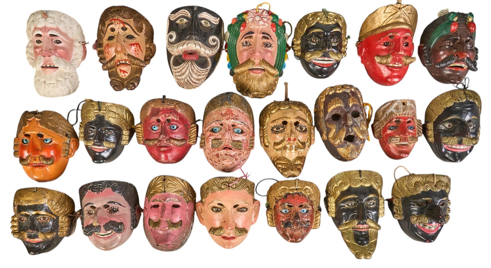 (22) Folk Art Dance Masks (1 of 5)