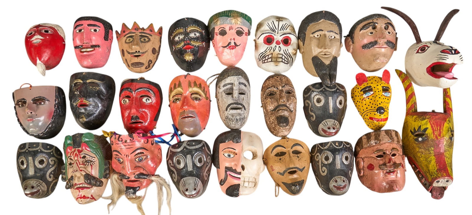 (26) Folk Art Dance Masks (1 of 4)