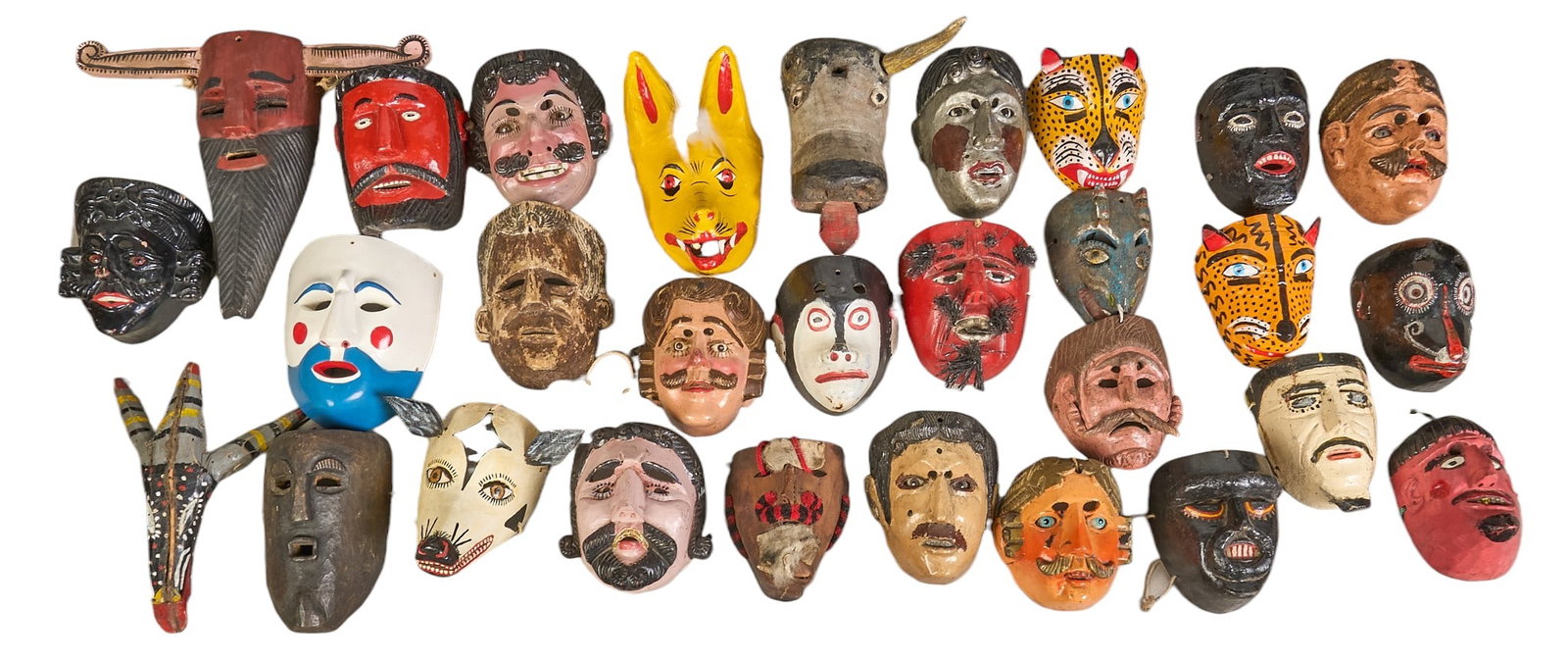 (29) Folk Art Dance Masks (1 of 4)