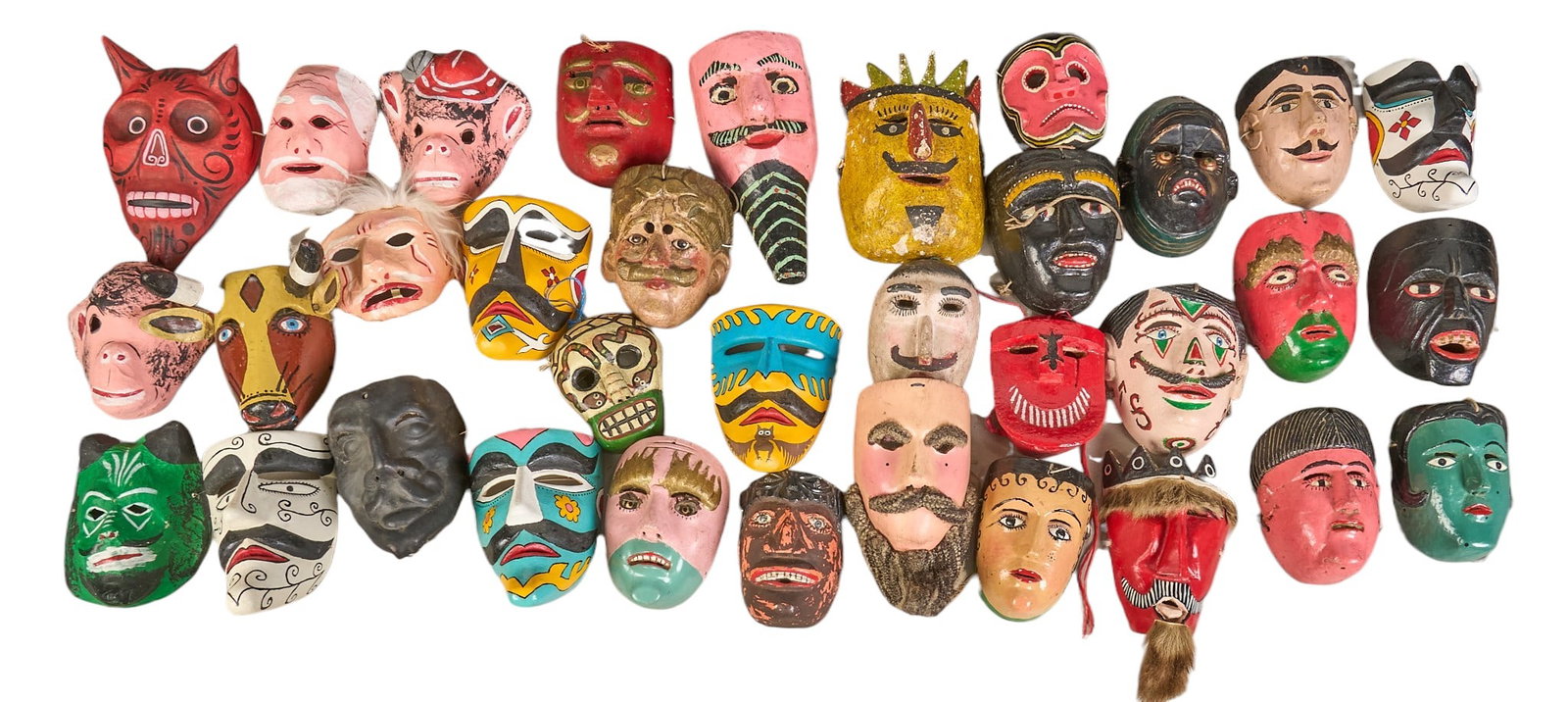 (34) Folk Art Dance Masks (1 of 4)
