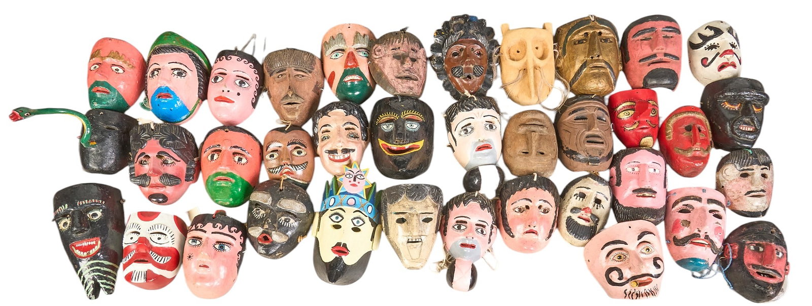 (37) Folk Art Dance Masks (1 of 4)