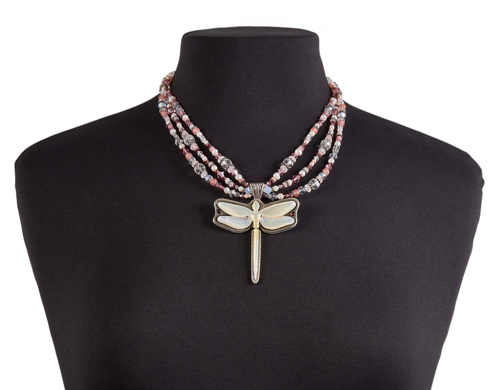 John Winston, Beaded Dragonfly Necklace (1 of 3)