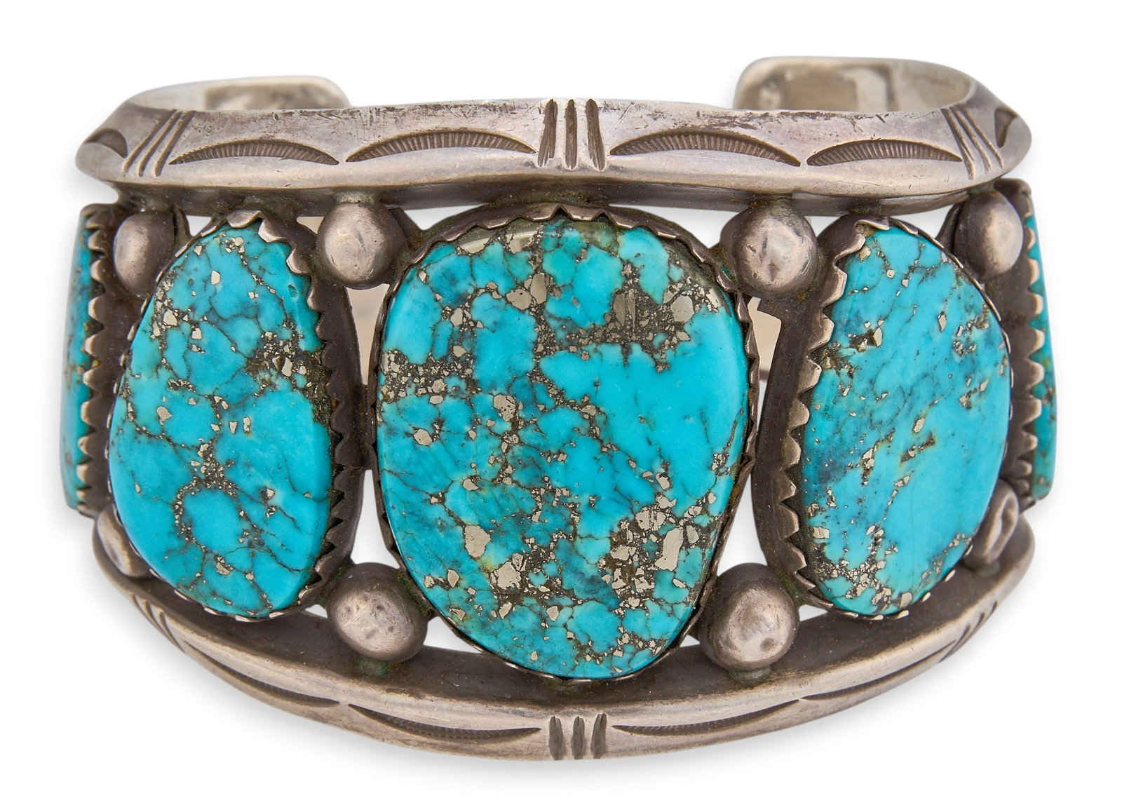 Navajo Sterling & Turquoise Cuff (1 of 5)