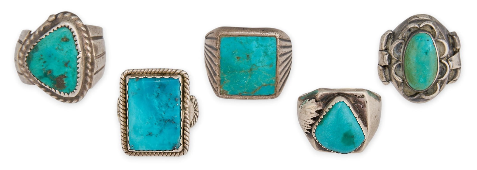 (5) Sterling & Turquoise Rings (1 of 4)