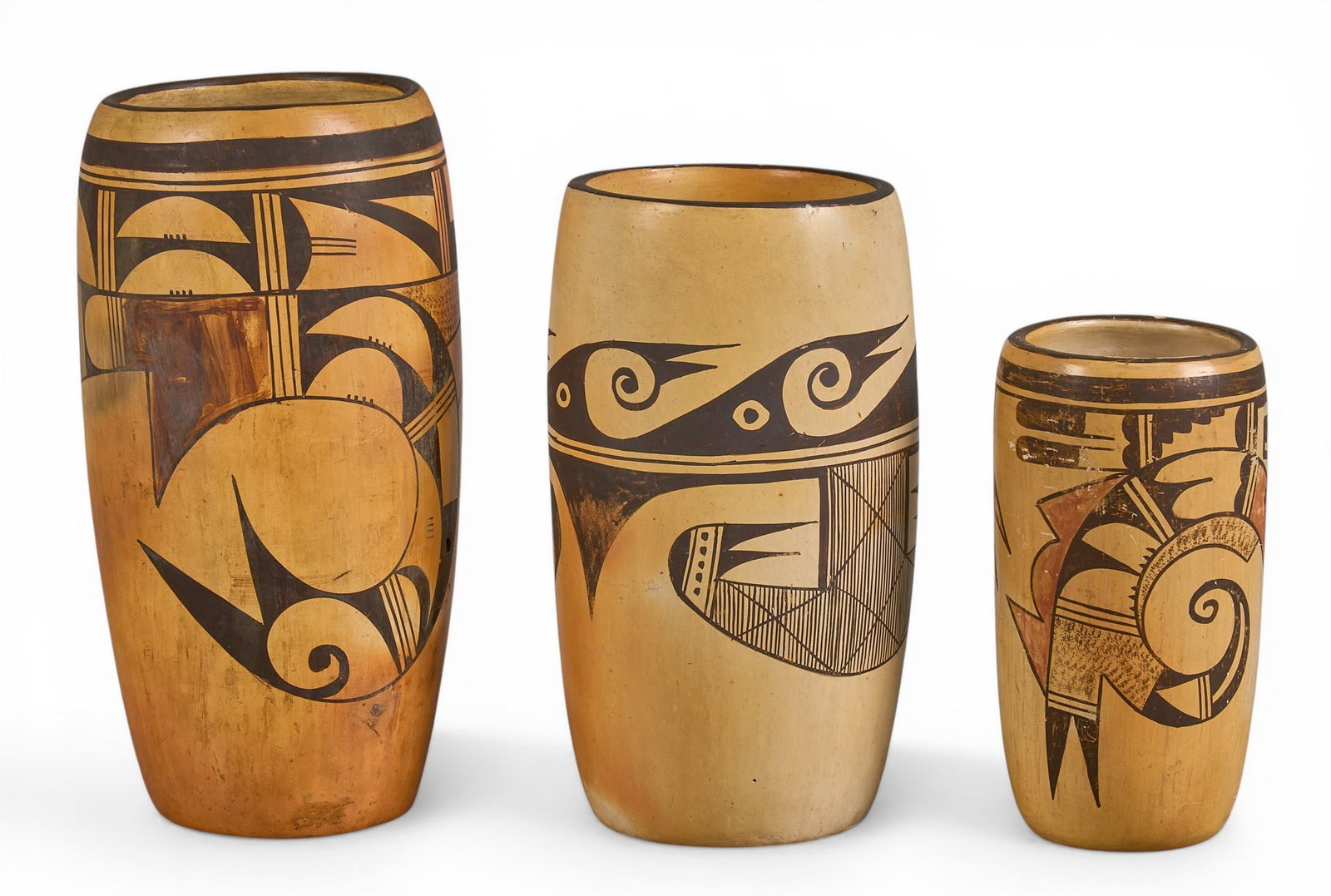 (3) Hopi Pueblo Vases (1 of 5)