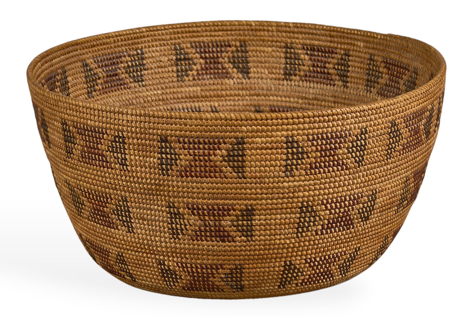 Native American Polychrome Woven Basket (1 of 4)
