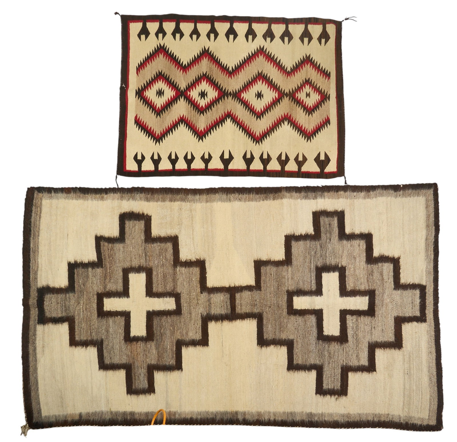 (2) Large Navajo Handwoven Textiles (1 of 5)