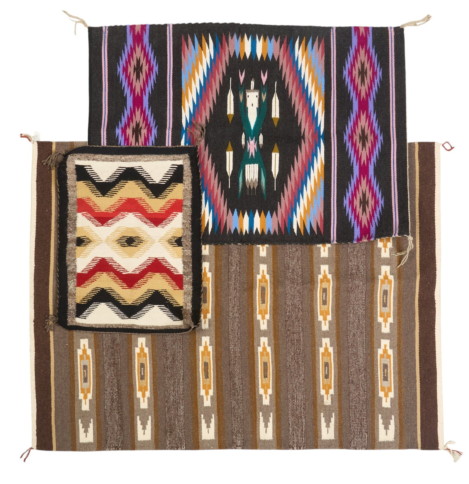 (3) Handwoven Native American Textiles (1 of 3)