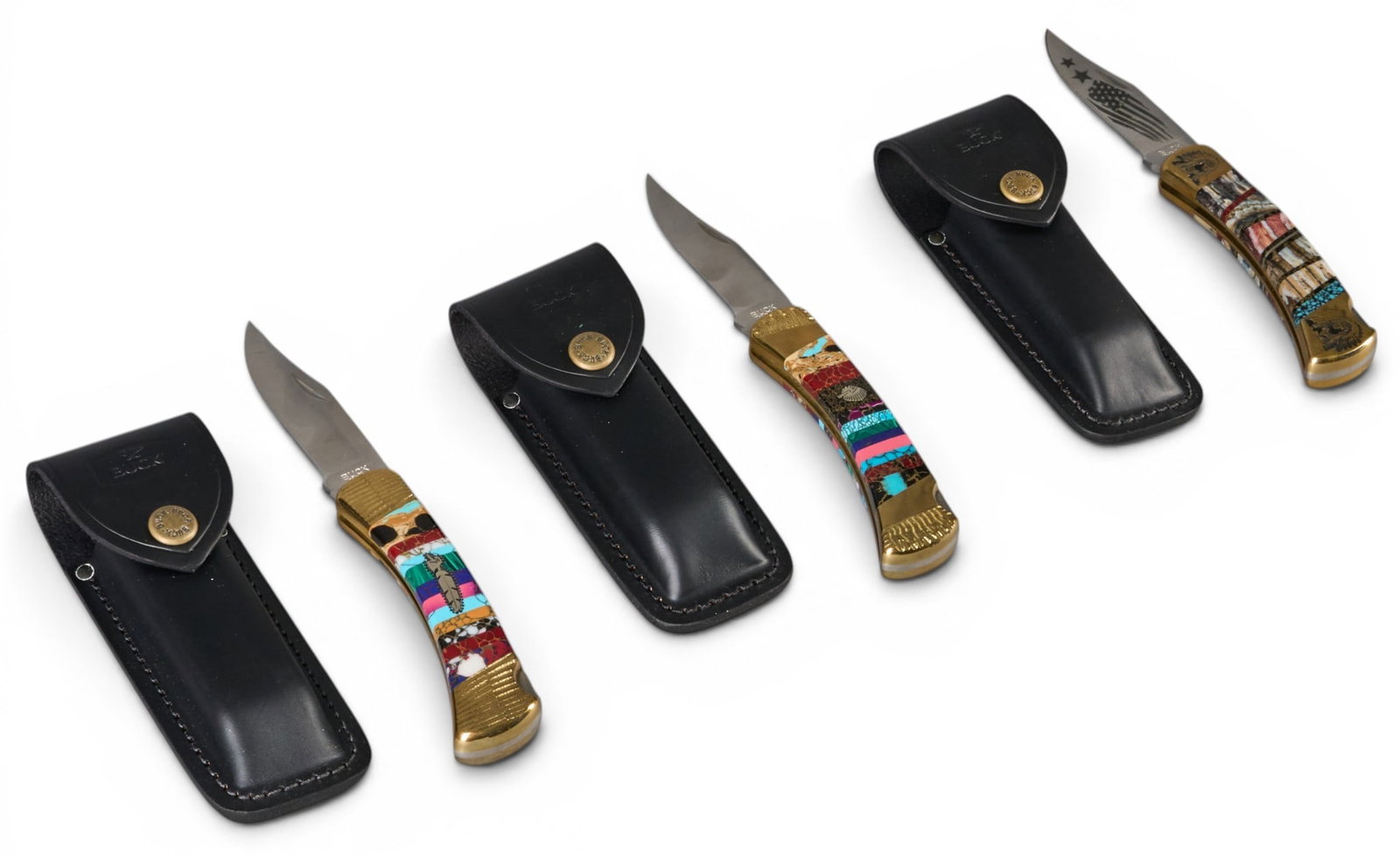 (5) Brian Yellowhorse Buck Knives (1 of 10)