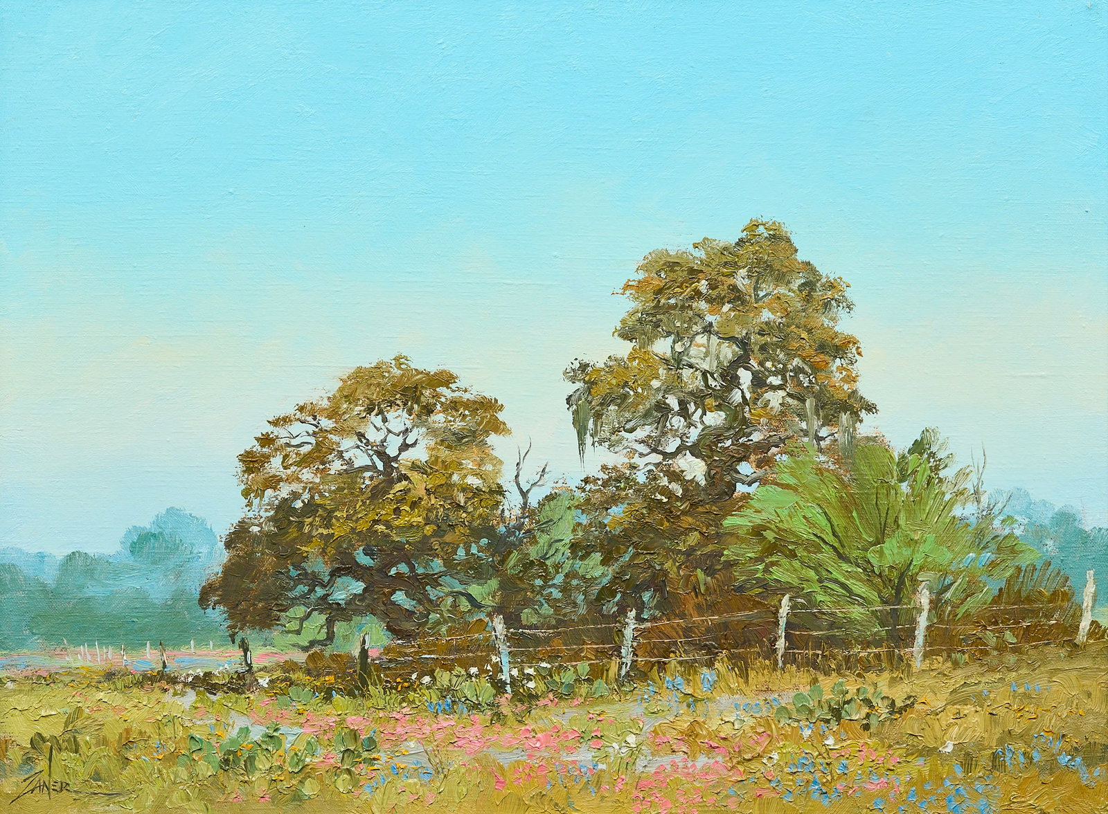Bill Zaner, "Spring Oaks" (1 of 4)